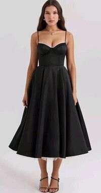 House of CB Mademoiselle Midi Tulle and Silk gown.